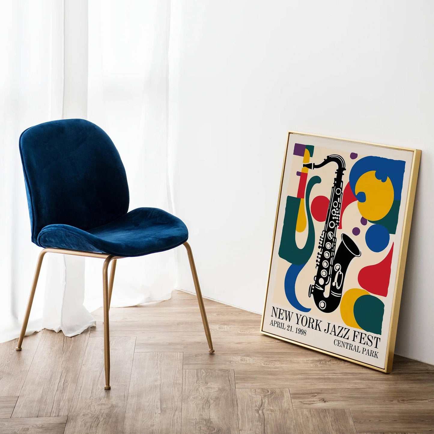 New York Jazz Fest Colorful Poster
