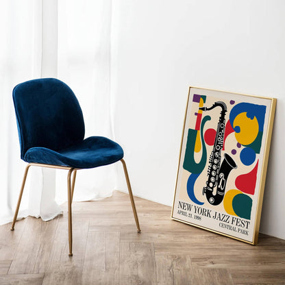 New York Jazz Fest Colorful Poster