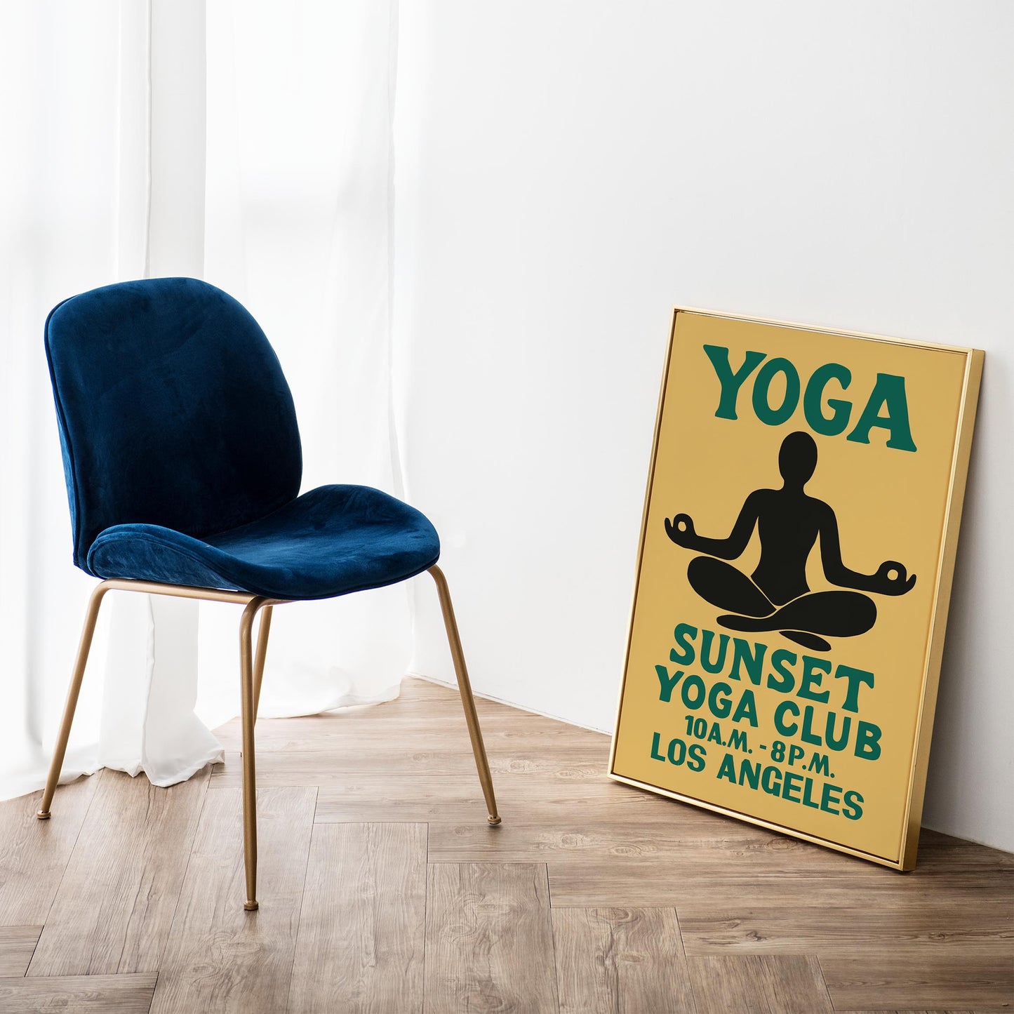 Sunset Yoga Club Poster