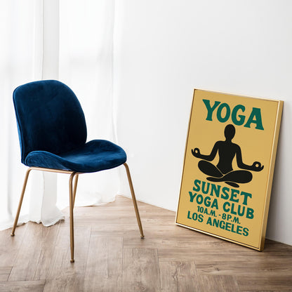 Sunset Yoga Club Poster