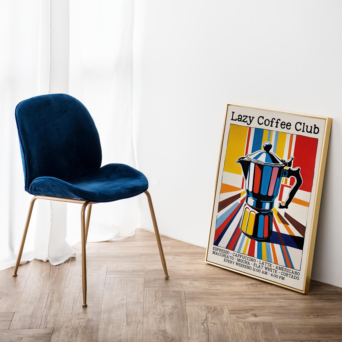 Lazy Coffee Club Poster