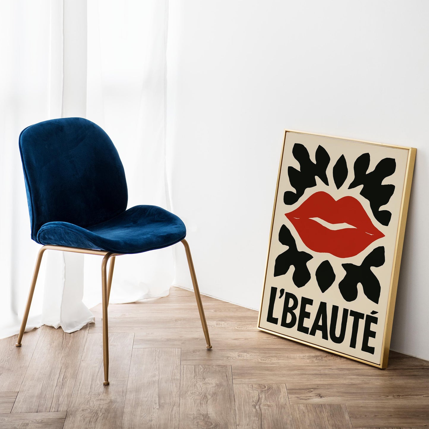 L Beaute Lips Poster Print