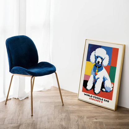 World Poodle Day Colorful Wall Art