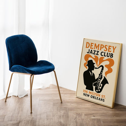 New Orleans Jazz Poster - Vintage Music Wall Art