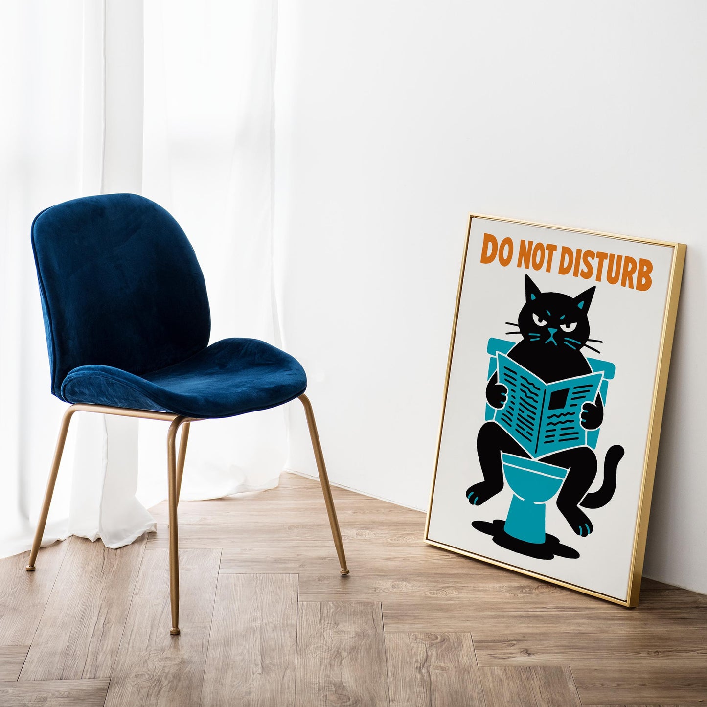 Do Not Disturb Cat Print