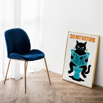 Do Not Disturb Cat Print