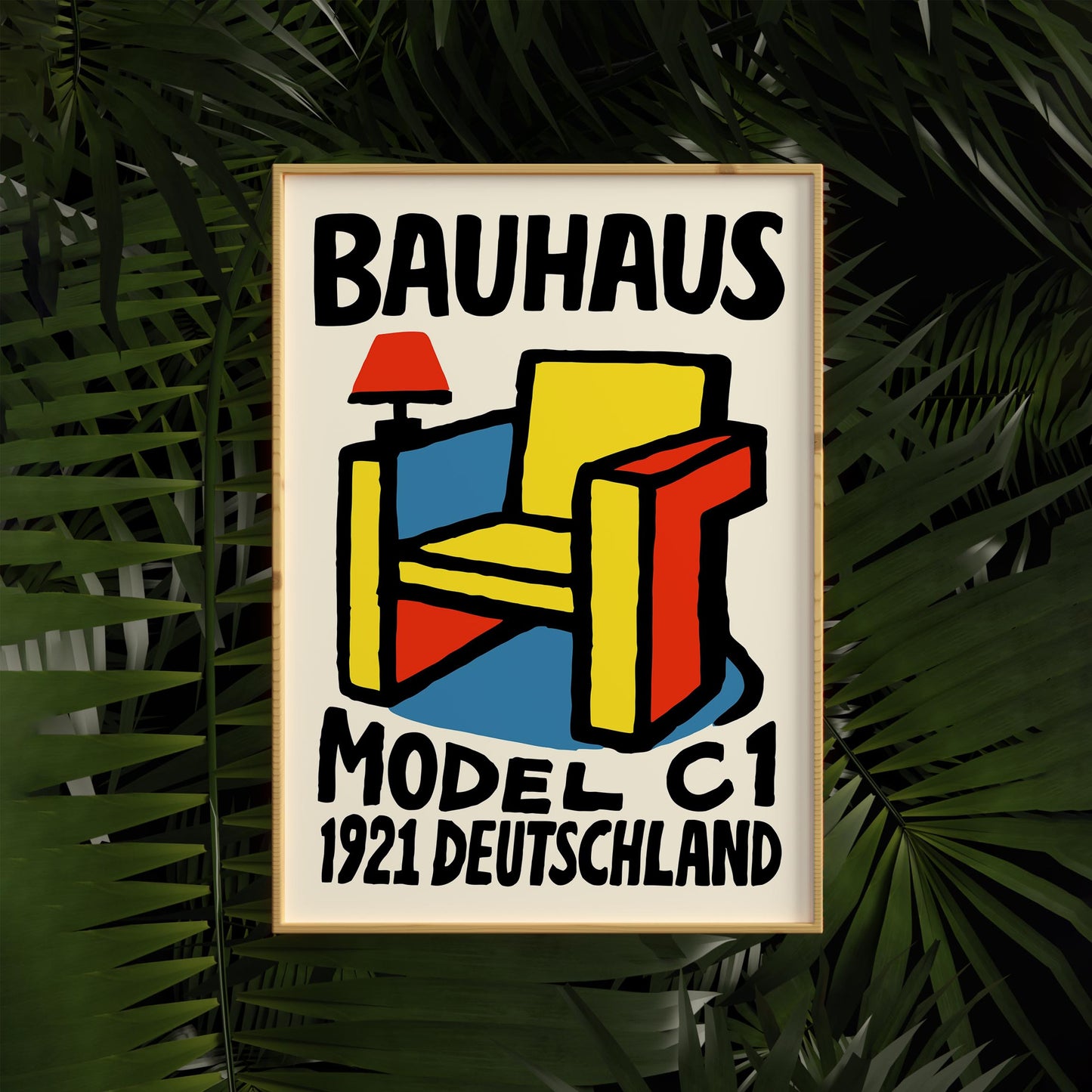 Bauhaus Chair Poster - Mid Century Modern Wall Art