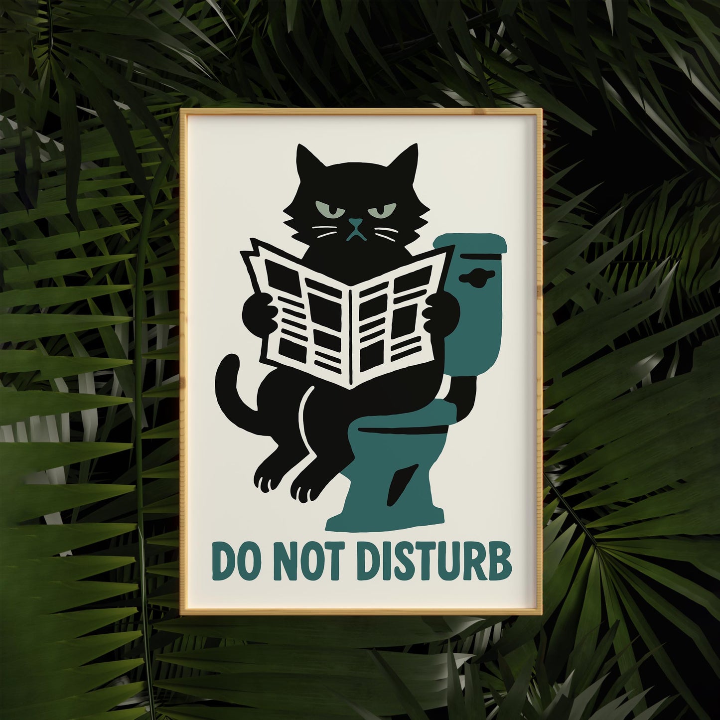 Do Not Disturb Cat Poster