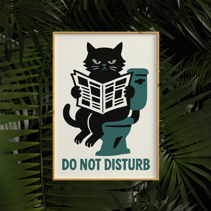 Do Not Disturb Cat Poster