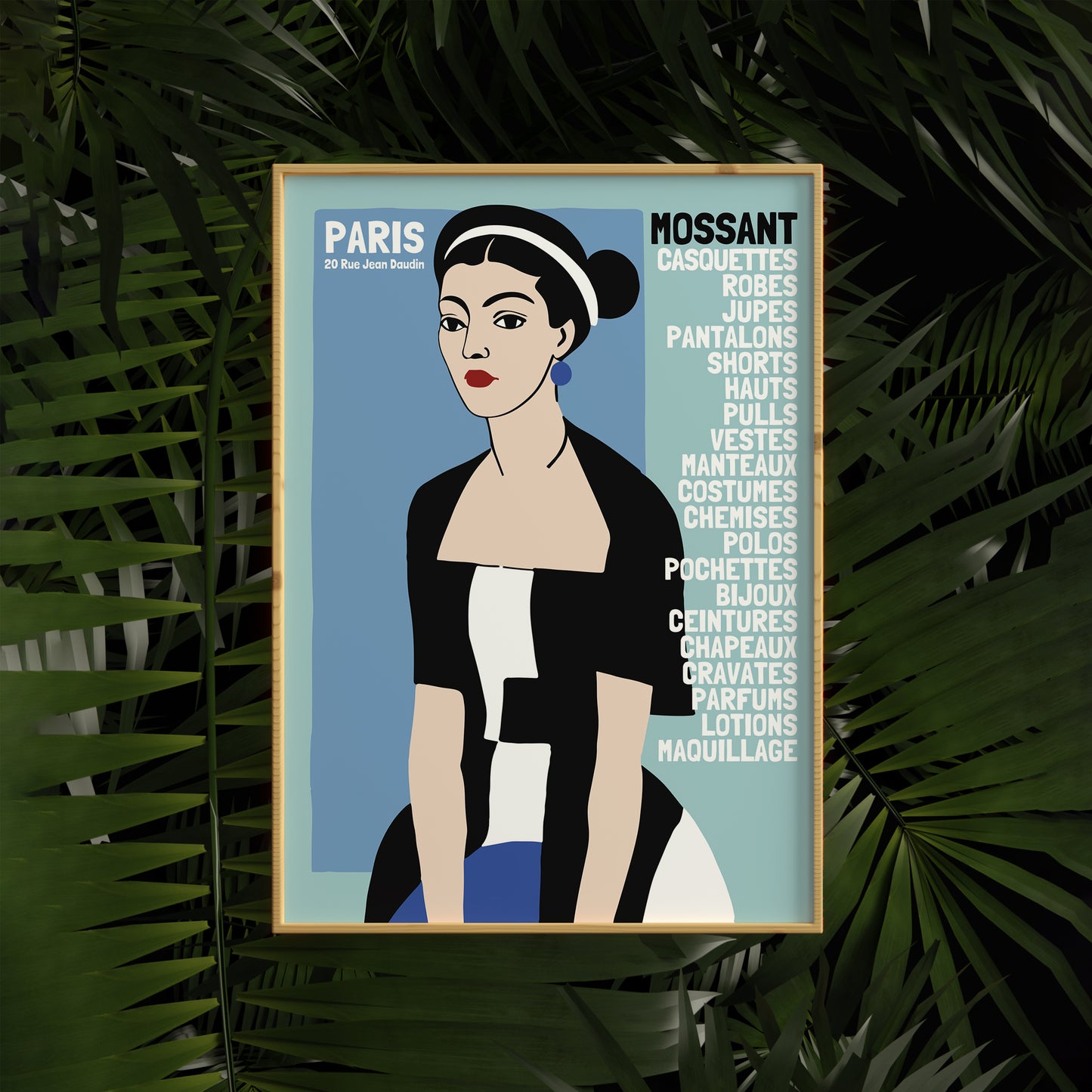 French Boutique Shop Poster