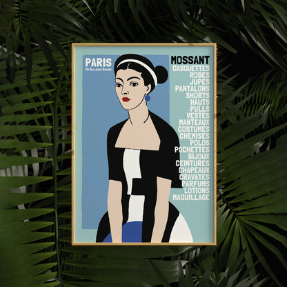 French Boutique Shop Poster