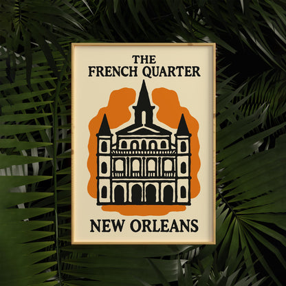 French Quarter Travel Poster