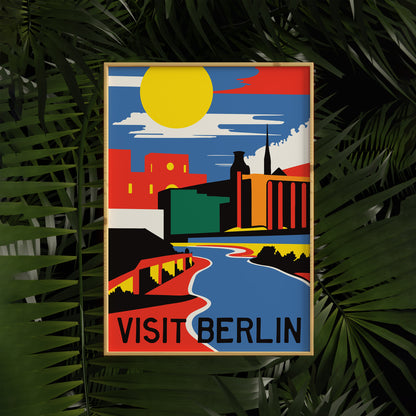 Minimalist Berlin Travel Poster