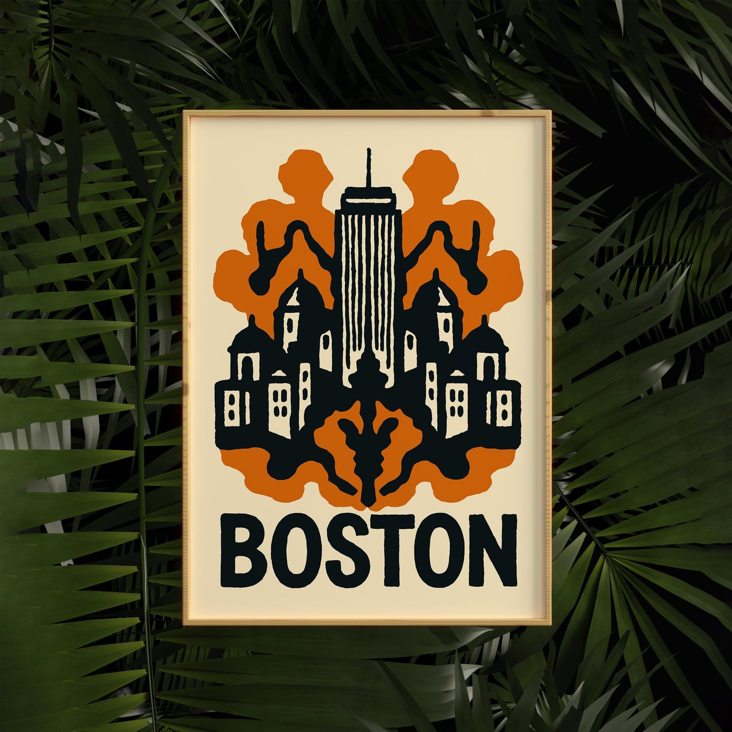 Boston Skyline Poster