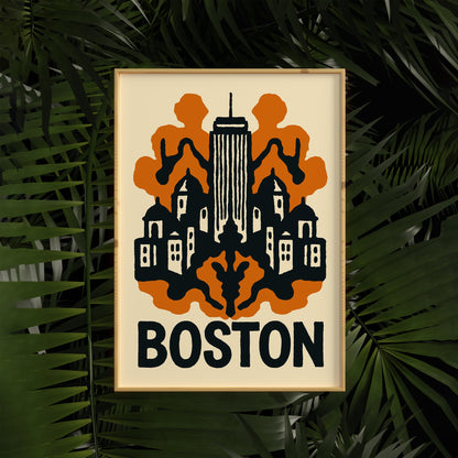 Boston Skyline Poster