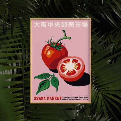 Osaka Market Tomato Japanese Wall Art