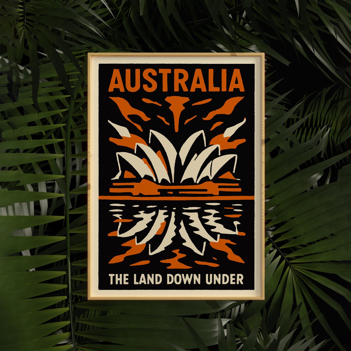 Australia Sunset Travel Poster
