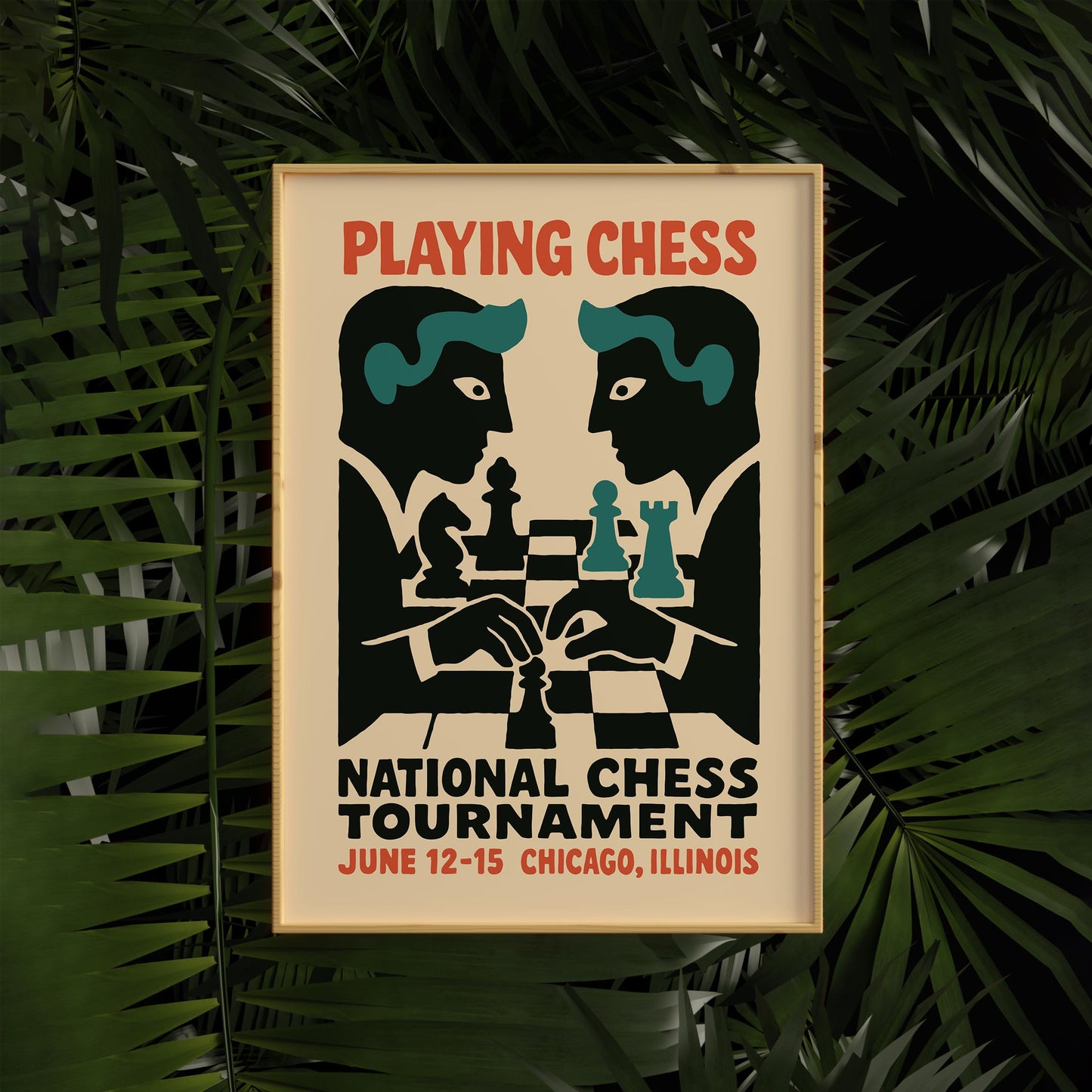 Chess Tournament Wall Art