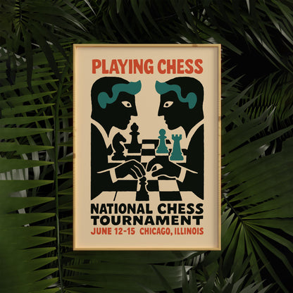 Chess Tournament Wall Art