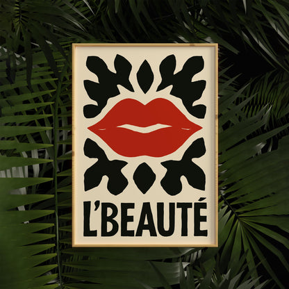 L Beaute Lips Poster Print