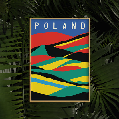 Poland - Minimal Landscape Poster