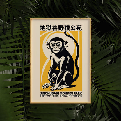 Jigokudani Monkey Park Poster