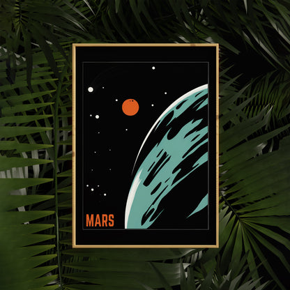 Minimal Planet Mars Poster