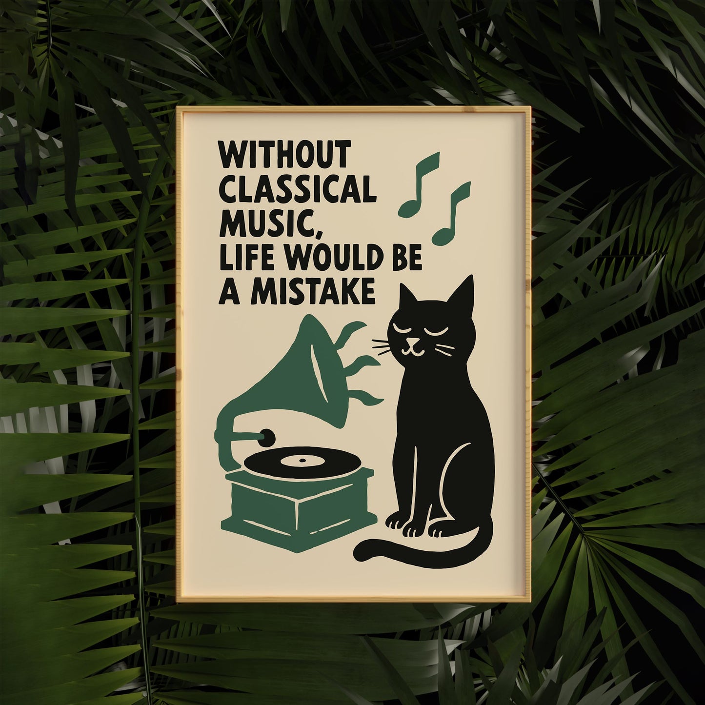 Classical Music Cat Poster