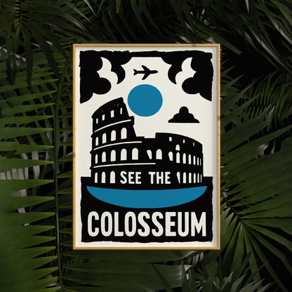 Colosseum Travel Poster Print