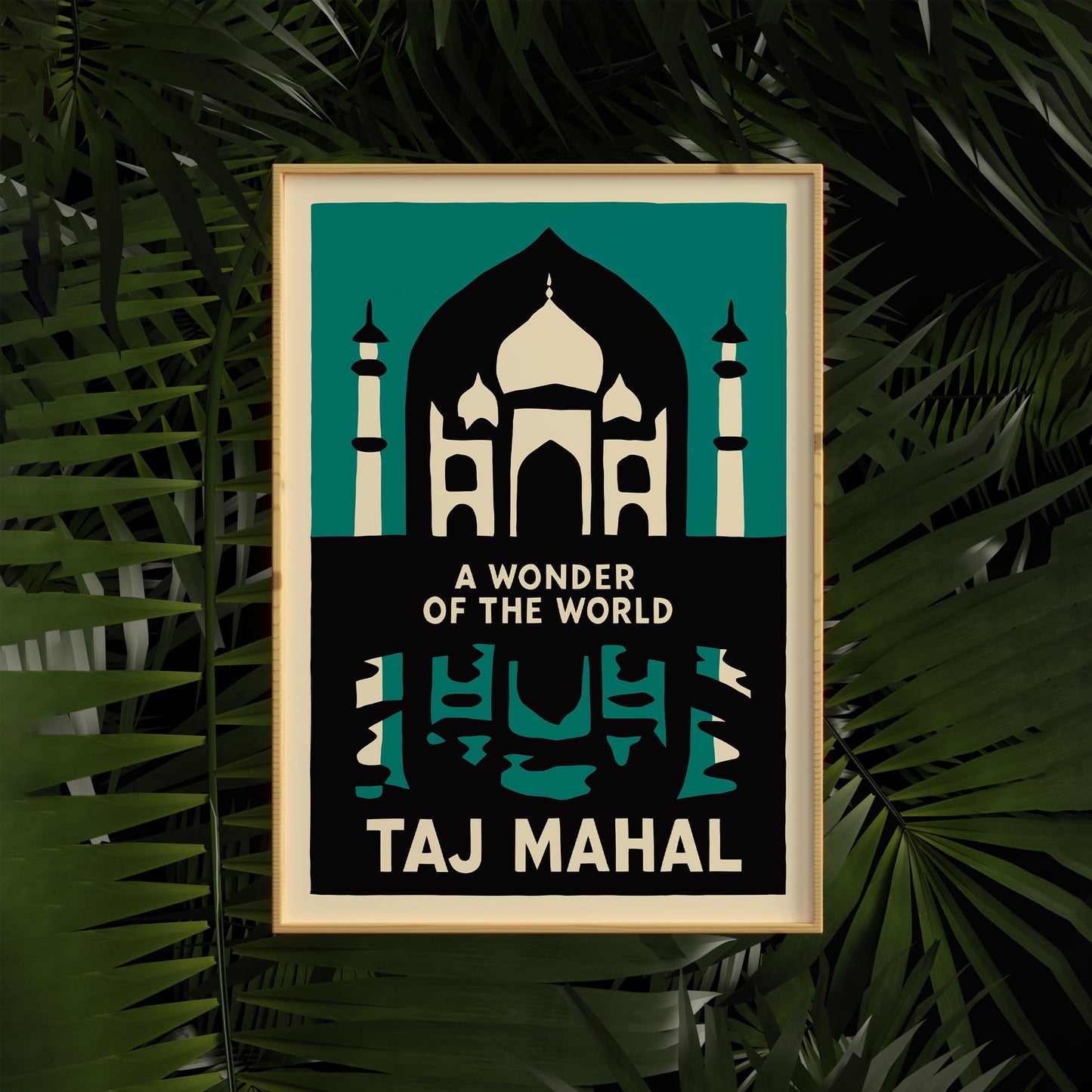 Taj Mahal Wonder Poster