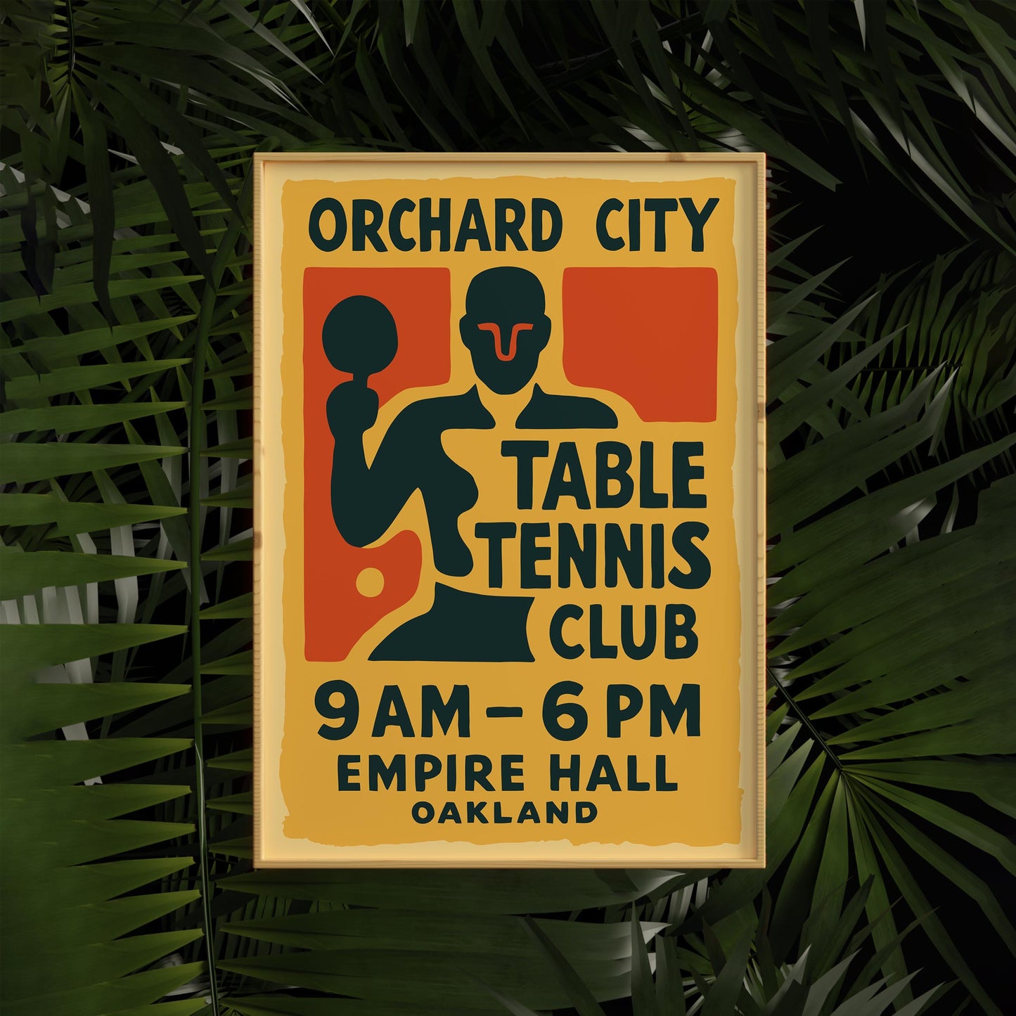 Orchard Table Tennis Poster