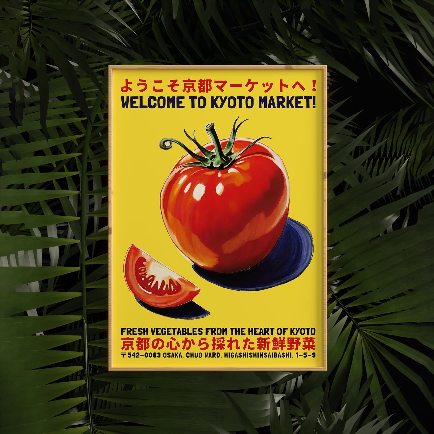 Kyoto Market Fresh Tomato Poster Print