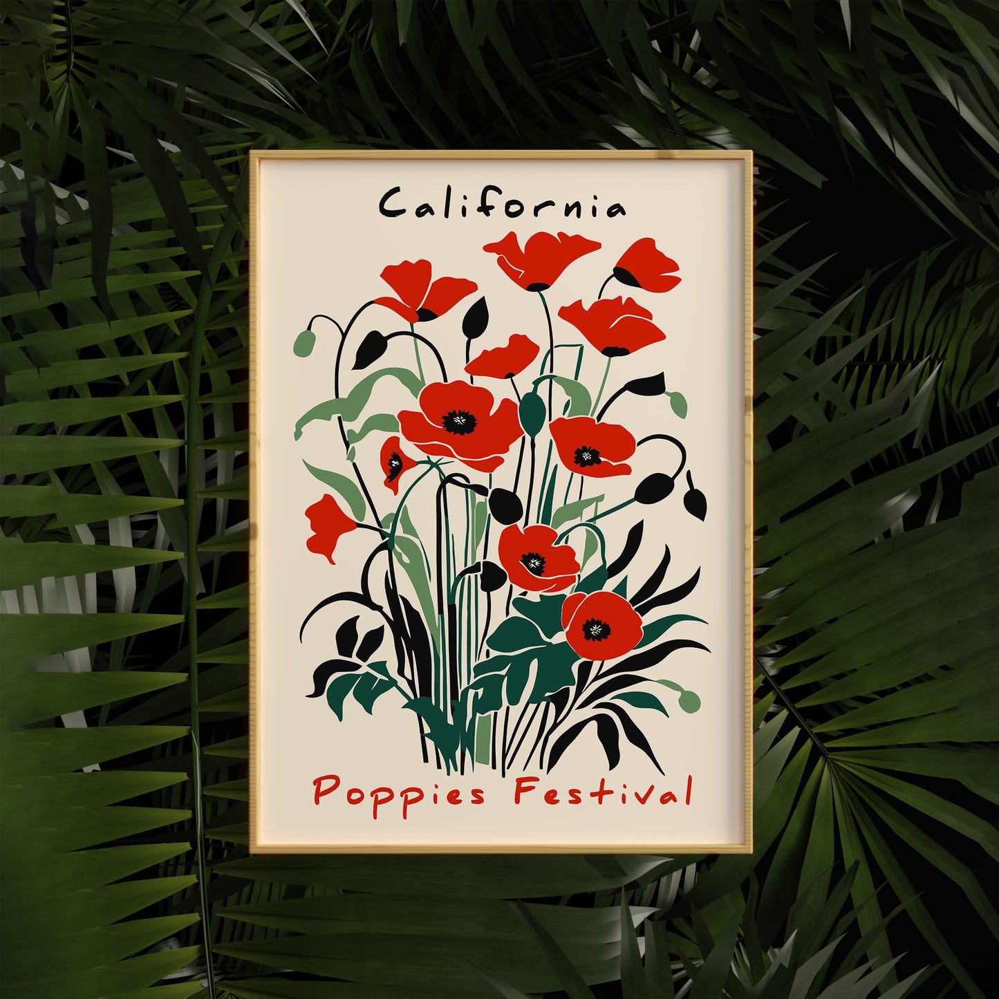 California Poppies Festival Floral Poster