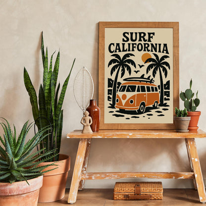 Surf California Poster