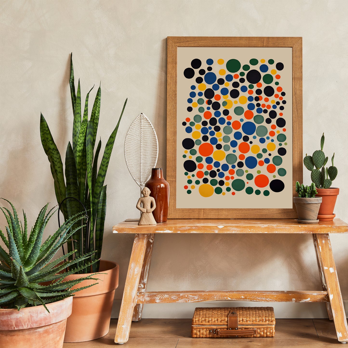 Polka Dots - Mid-Century Modern Wall Art