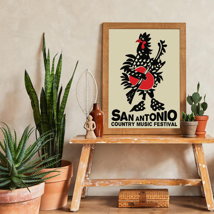 San Antonio Music Festival Poster Print