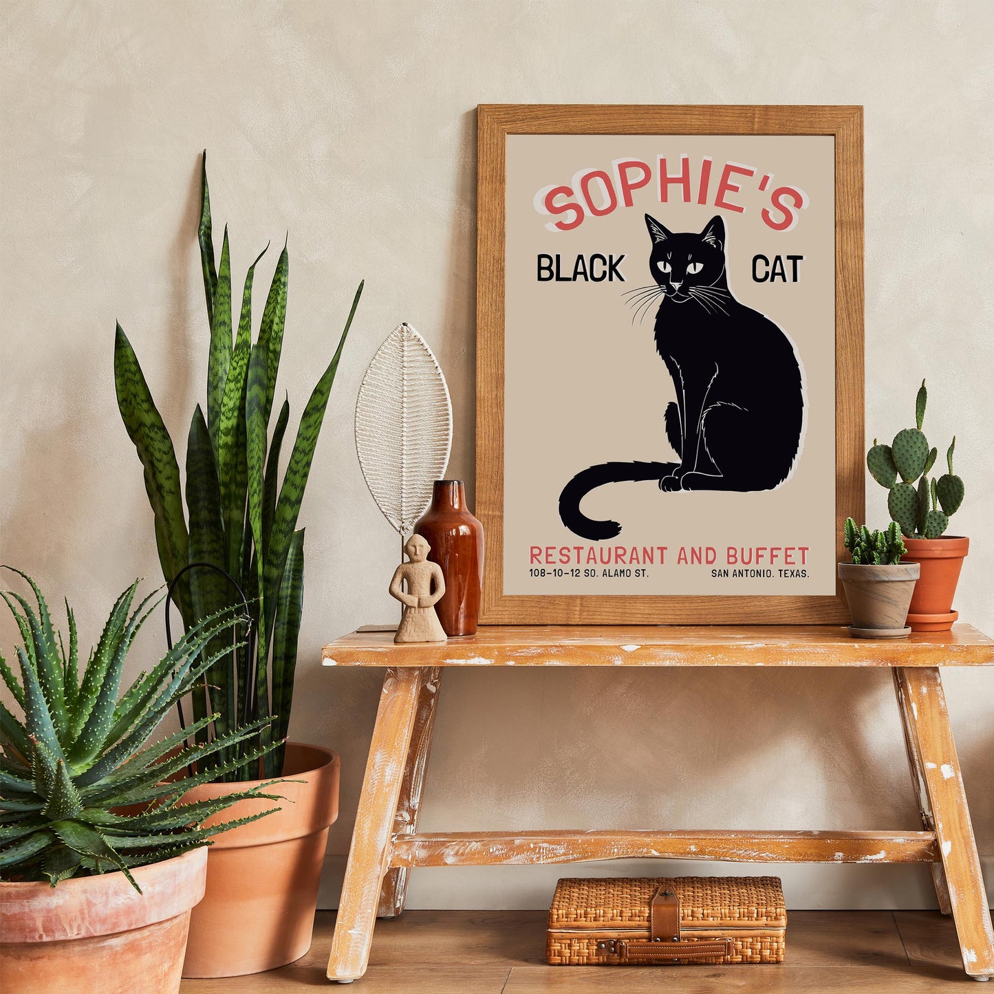 Sophie's Black Cat Bistro Poster