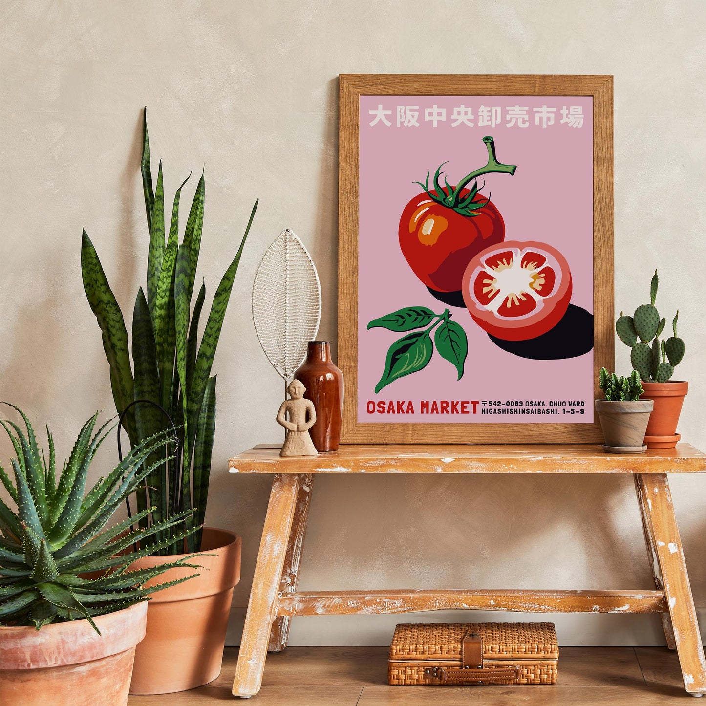 Osaka Market Tomato Japanese Wall Art