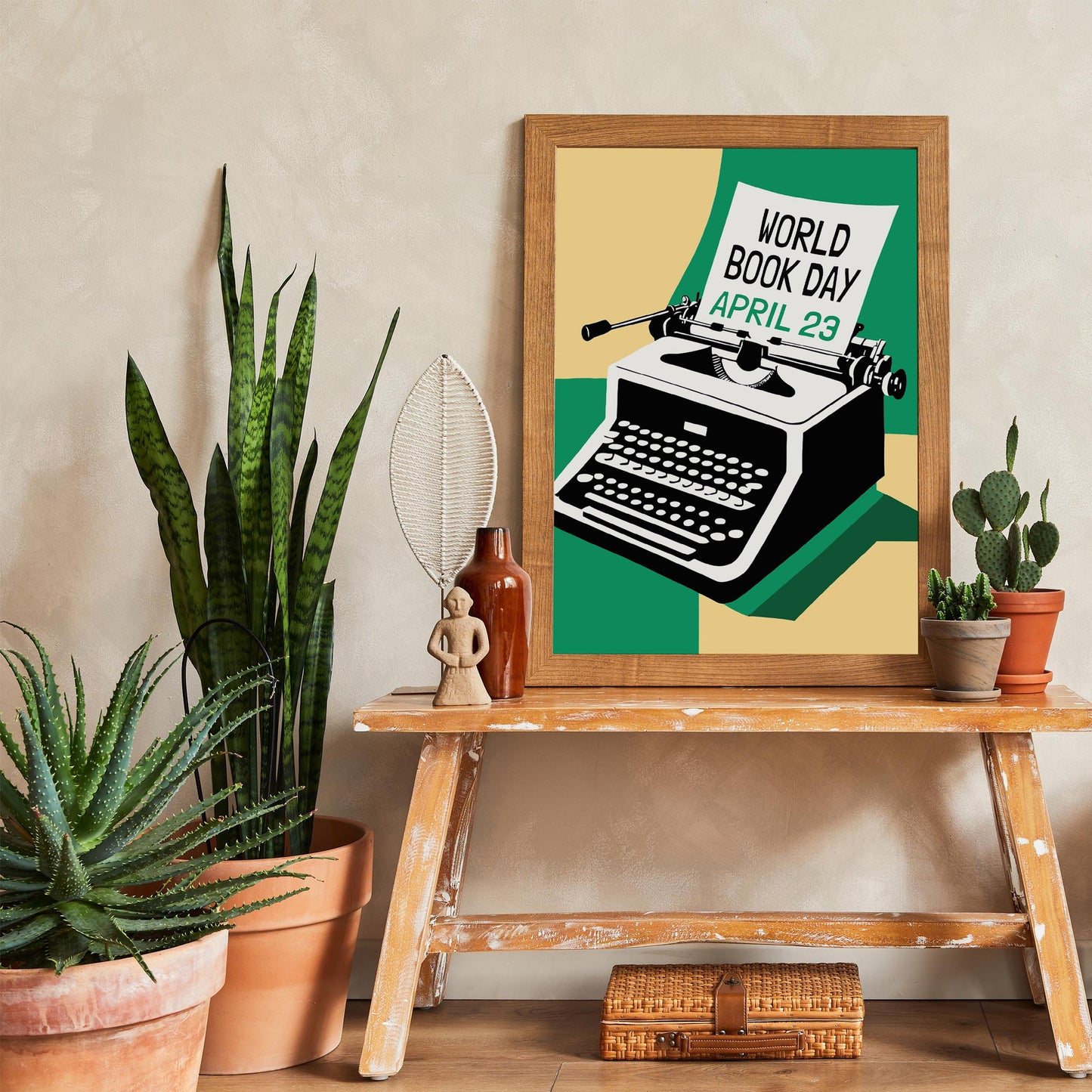 World Book Day Typewriter Poster