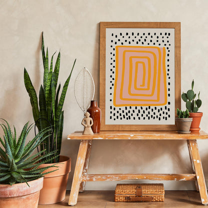 Abstract Maze Wall Art