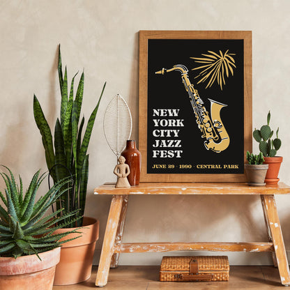 NYC Jazz Fest 1990 Poster Print