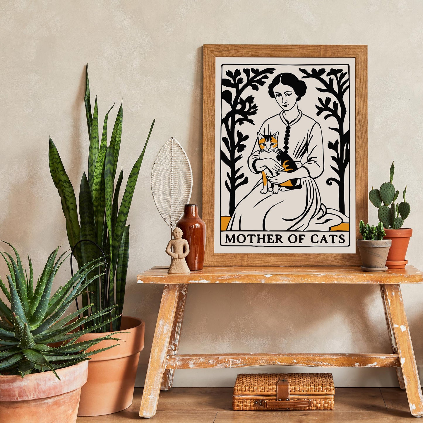 Mother of Cats Illustration Art Print