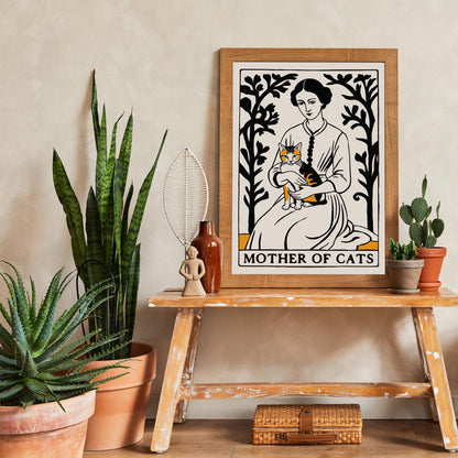 Mother of Cats Illustration Art Print