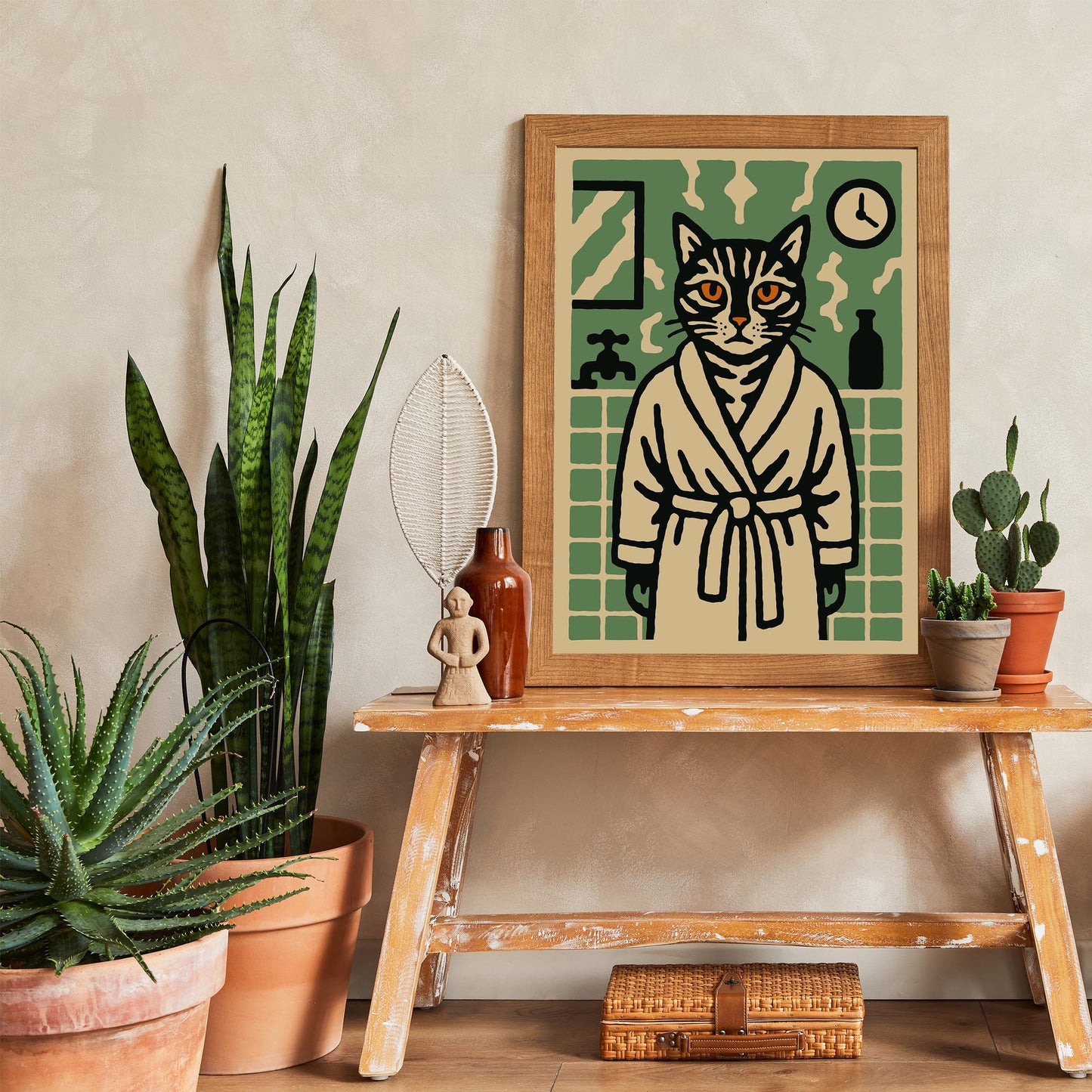 Cat Spa Poster Print