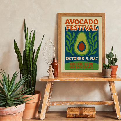 1987 Avocado Festival Poster Print