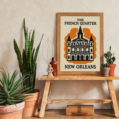 French Quarter Travel Poster