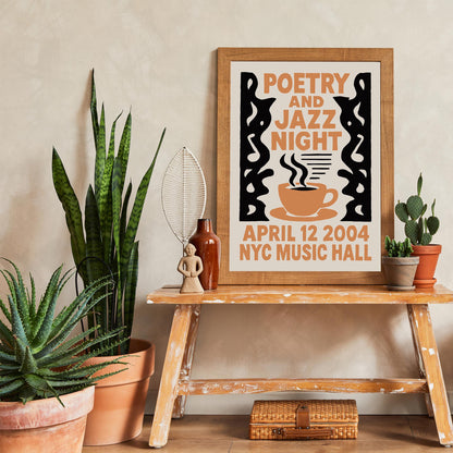 Poetry and Jazz Coffee Poster