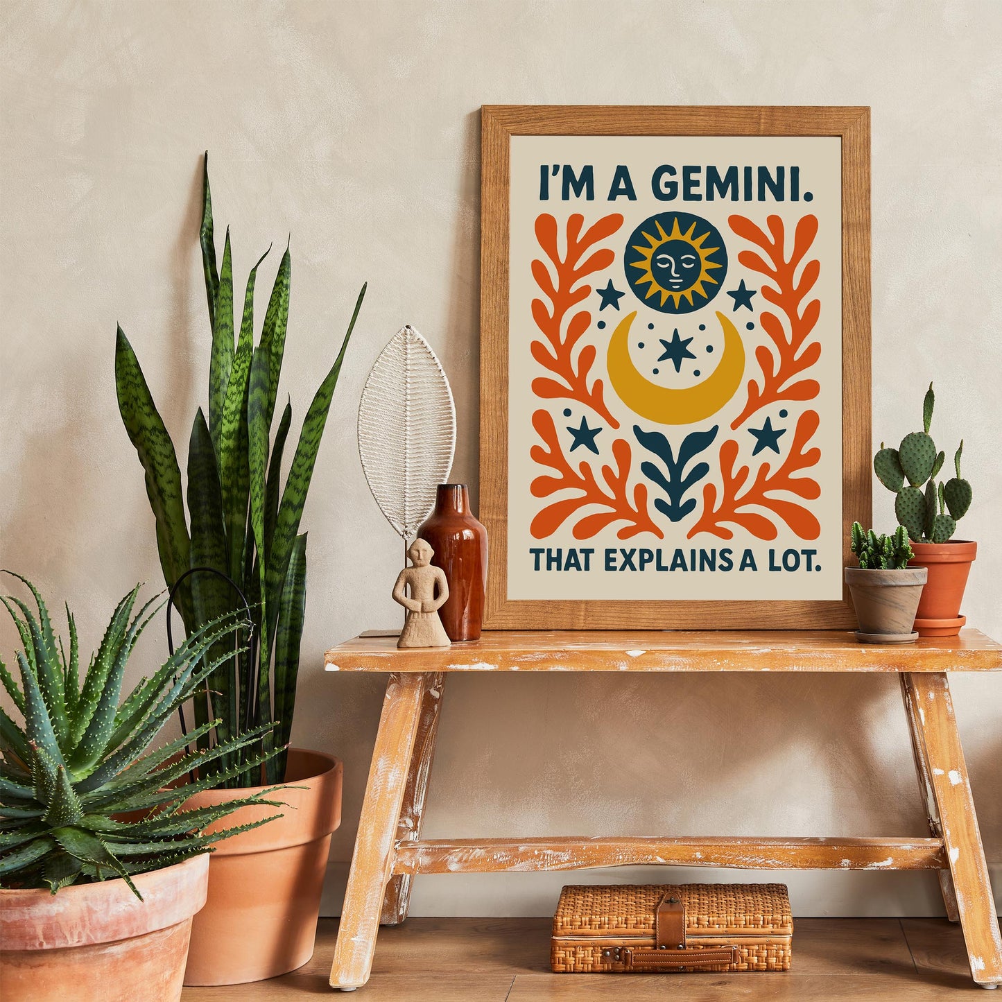 Gemini Zodiac Poster Print