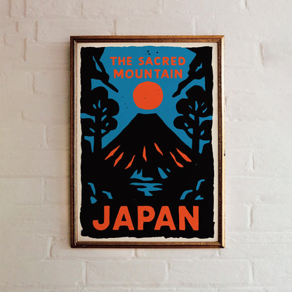 Sacred Mountain Japan Poster