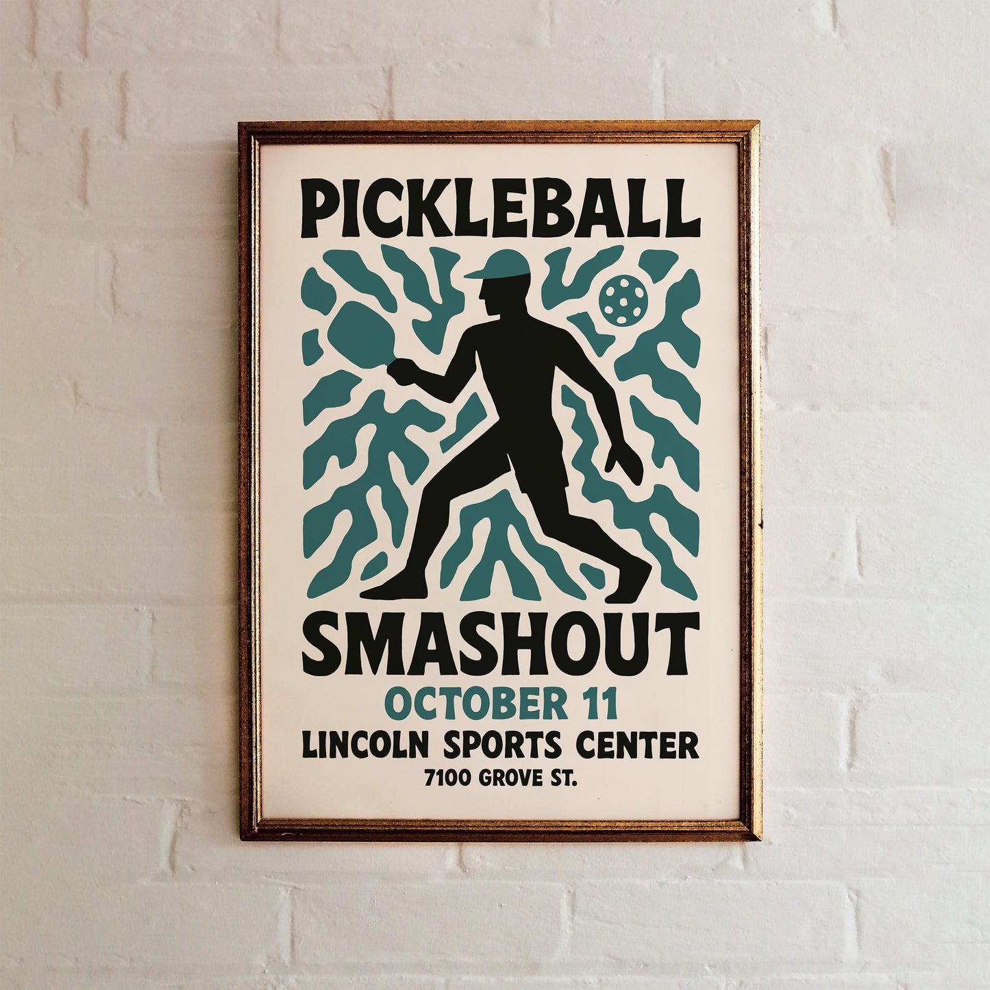 Pickleball Smashout Wall Art